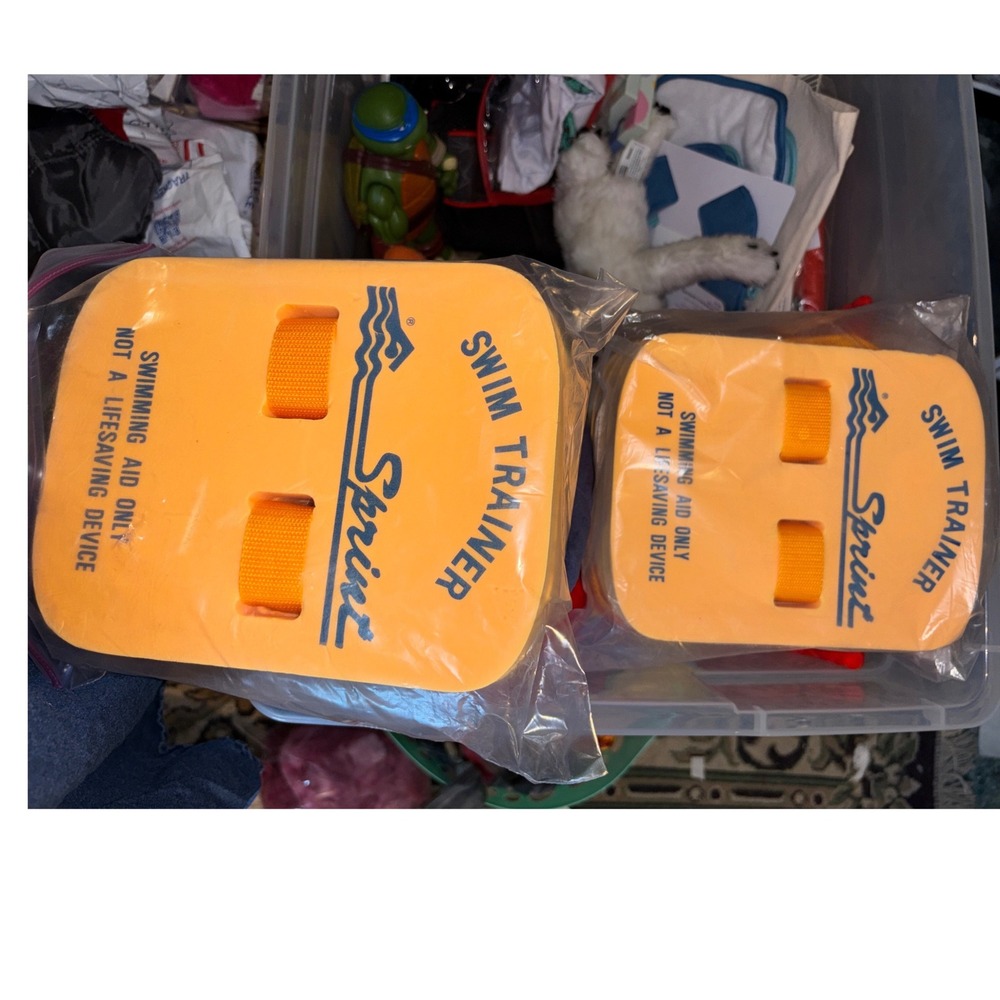 Sprint Swim Trainer Orange Foam Back Float Kids Swimming Aid Set of 2